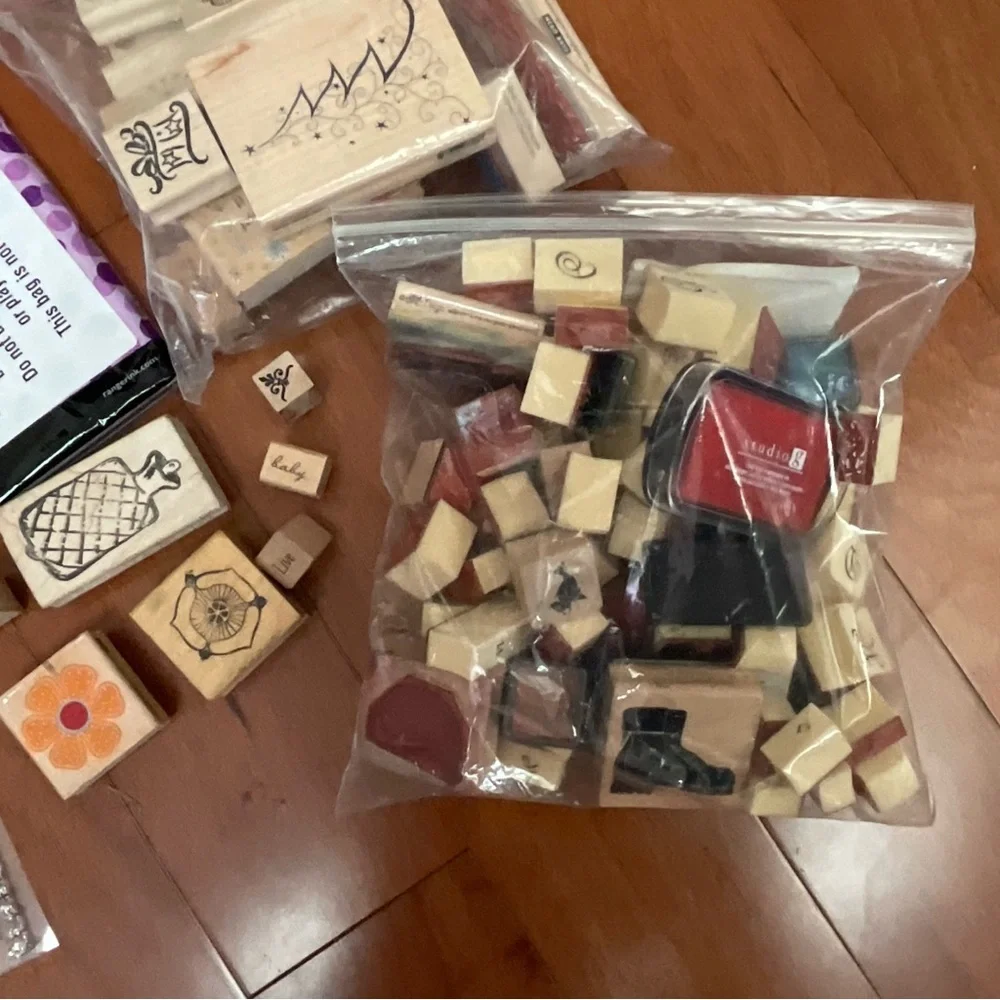 Huge 4.5 Pounds Scrapbooking Lot Alphabet Christmas Stampers Crafting Hobby